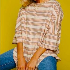 Clad and Cloth Saved by the Bell Tee in Faded Olive